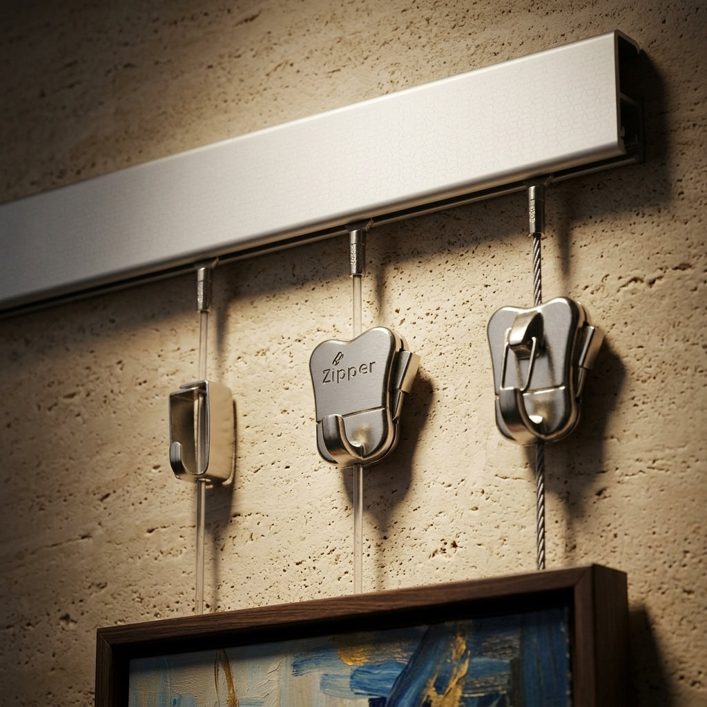 Adjustable Gallery Wall Hanging Rail System, 6 ft